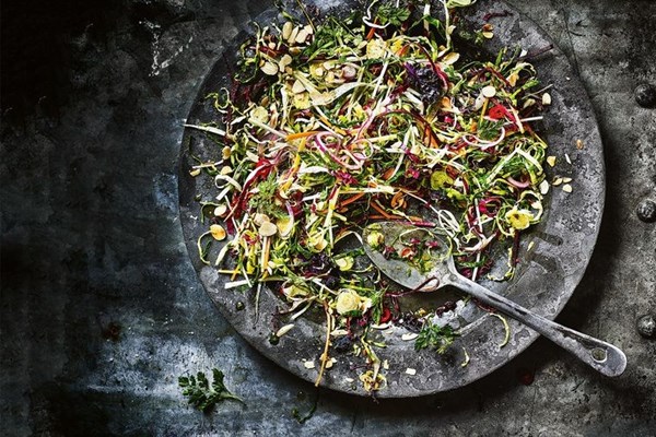 Crunchy sprout slaw
