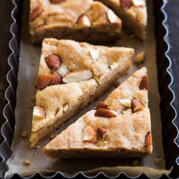 Crunchy toffee triangles