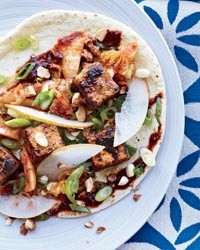 Crunchy tofu tacos