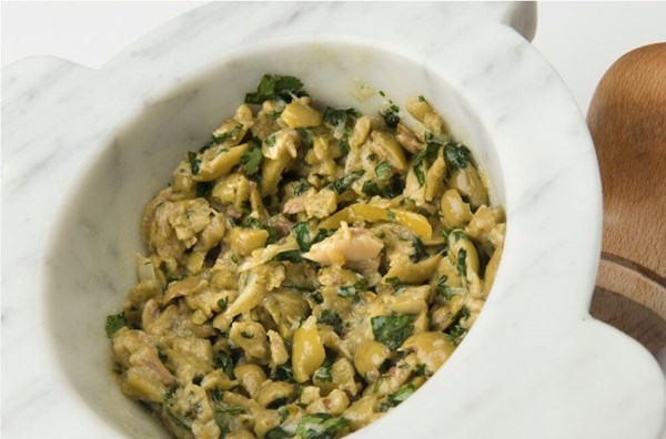 Crushed olive salad