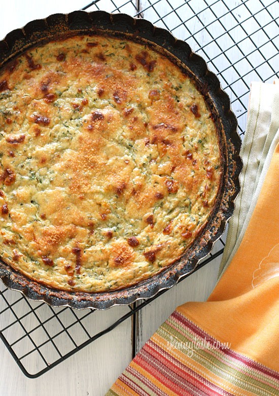 Crust-less summer zucchini pie