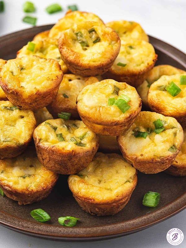 Crustless crab quiche bites