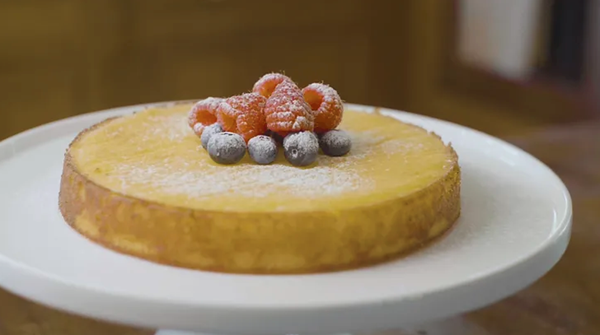 Crustless lemon tart