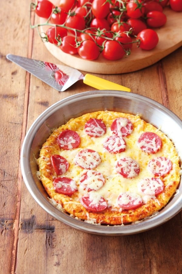 Crustless pizza