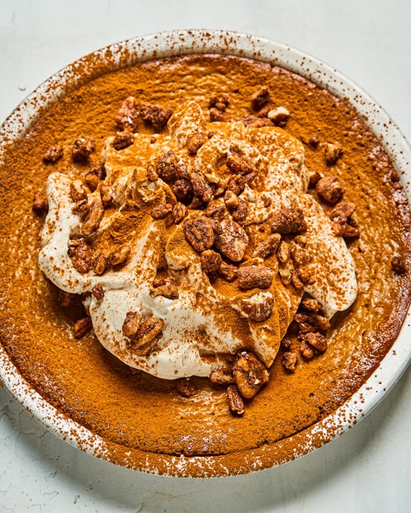 Crustless pumpkin pie