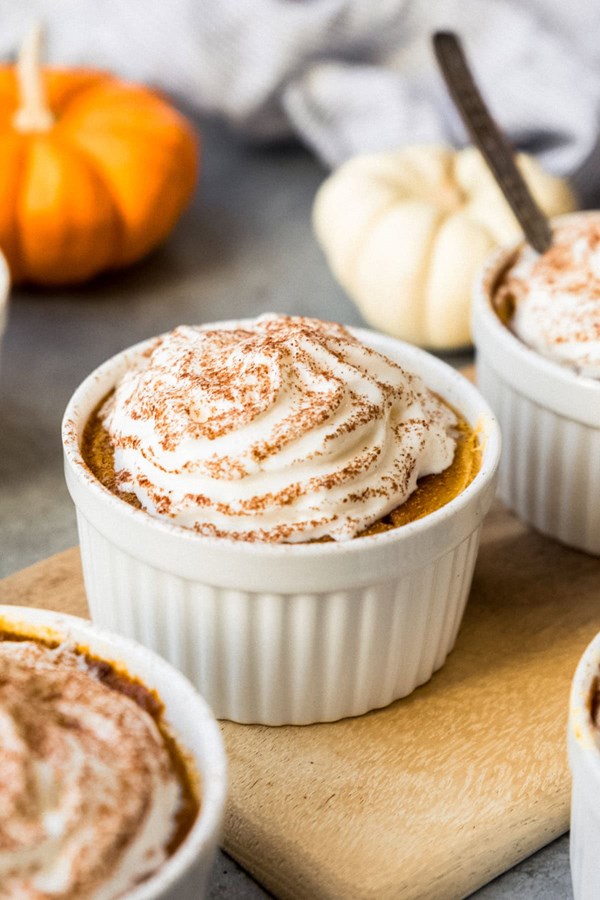 Crustless pumpkin pie