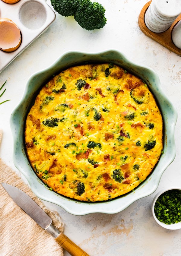 Crustless quiche