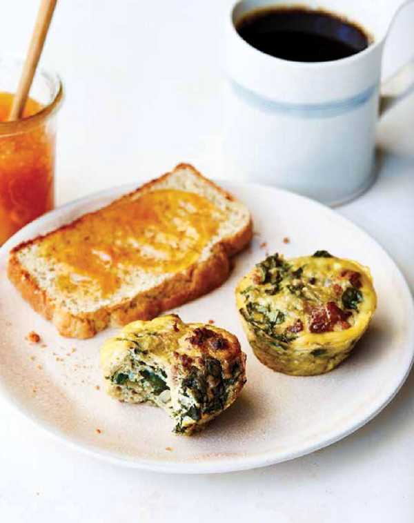 Crustless quiche to go