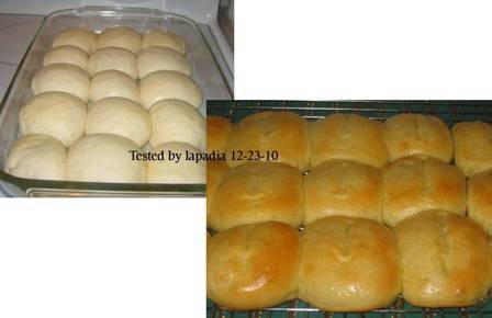 Crusty dinner rolls