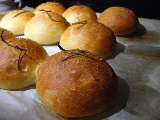 Crusty peasant rolls