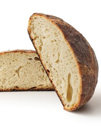 Crusty white bread