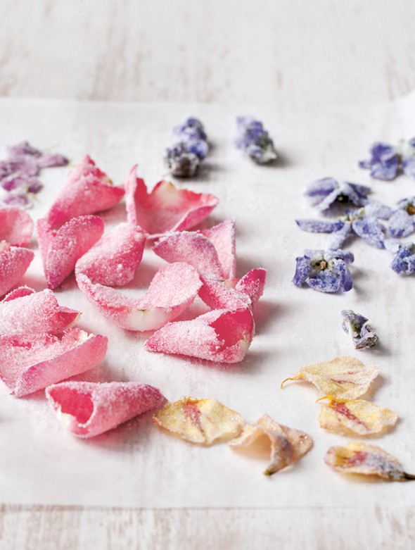 Crystallized flowers