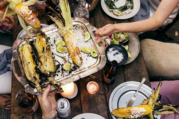 Cuban barbecued corn
