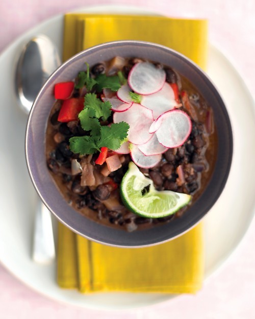 Cuban black-bean stew with rice