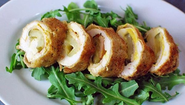 Cuban chicken cordon bleu