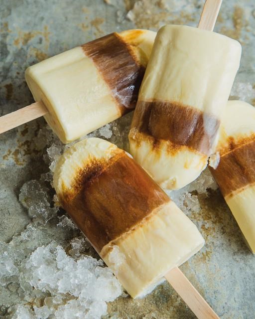 Cuban coffee and cream pops