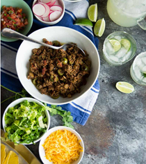 Cuban picadillo tacos