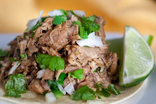 Cuban pulled pork tacos