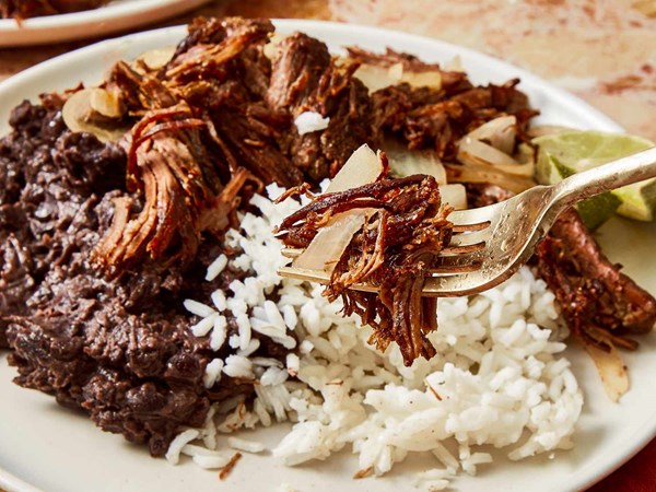 Cuban shredded beef (Vaca frita)