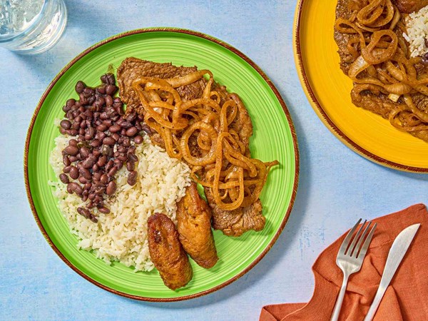 Cuban steak and onions (Palomilla)