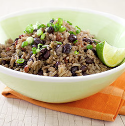 Cuban-style black beans and rice