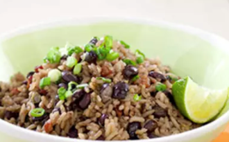 Cuban-style black beans and rice