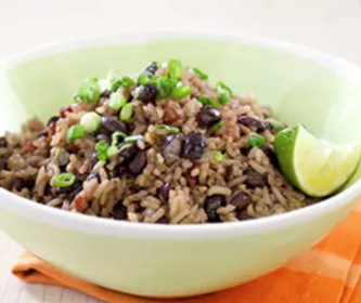 Cuban-style black beans and rice