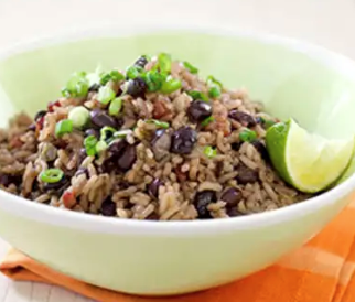 Cuban-style black beans and rice