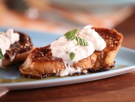 Cuban torrejas with guava maple syrup