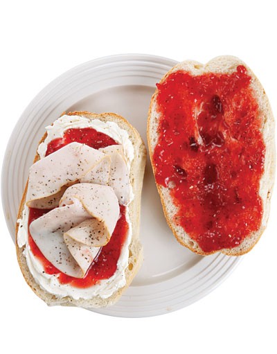 Cuban turkey tea sandwich (Elena Ruz)