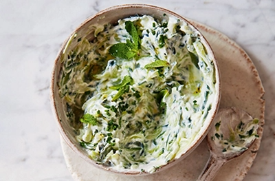 Cucumber & chive yogurt