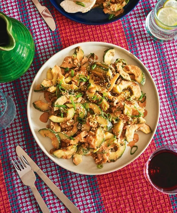 Cucumber & kimchi salad