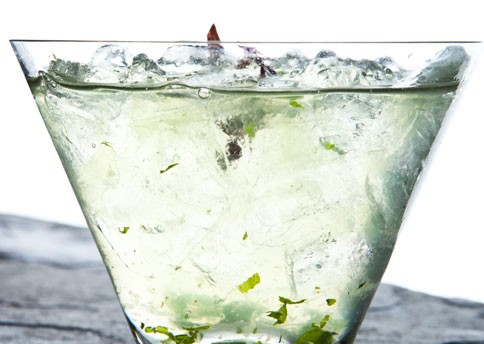 Cucumber-aloe cocktail