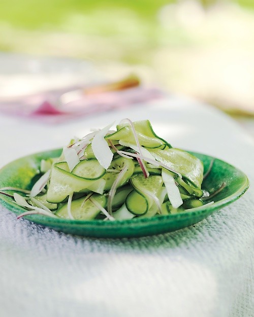 Cucumber and coconut salad