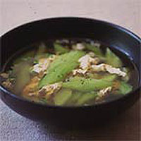Cucumber and egg soup