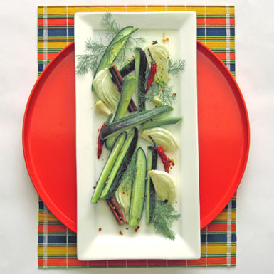 Cucumber and fennel meze