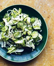 Cucumber and fennel sunomono