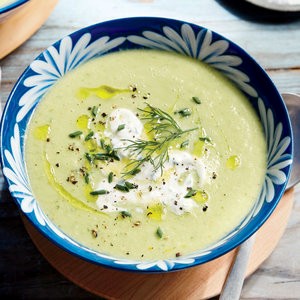 Cucumber and green tomato gazpacho