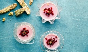Cucumber and pomegranate salsa