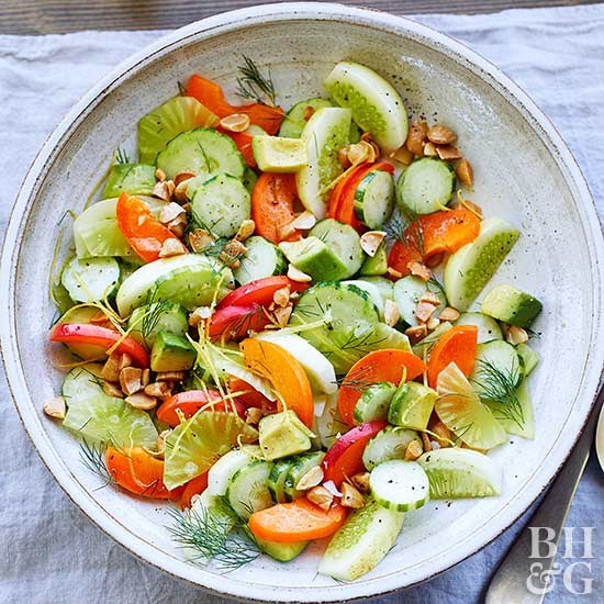 Cucumber-celery salad