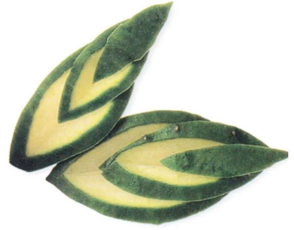 Cucumber chevrons