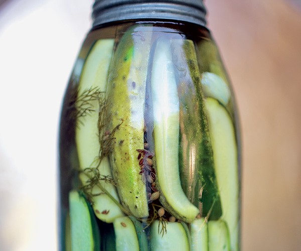 Cucumber dill spears and chips