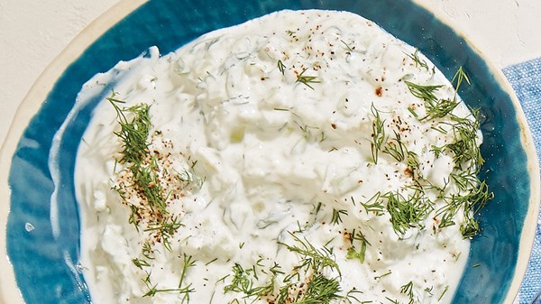 Cucumber-fennel dip (Tzatziki)