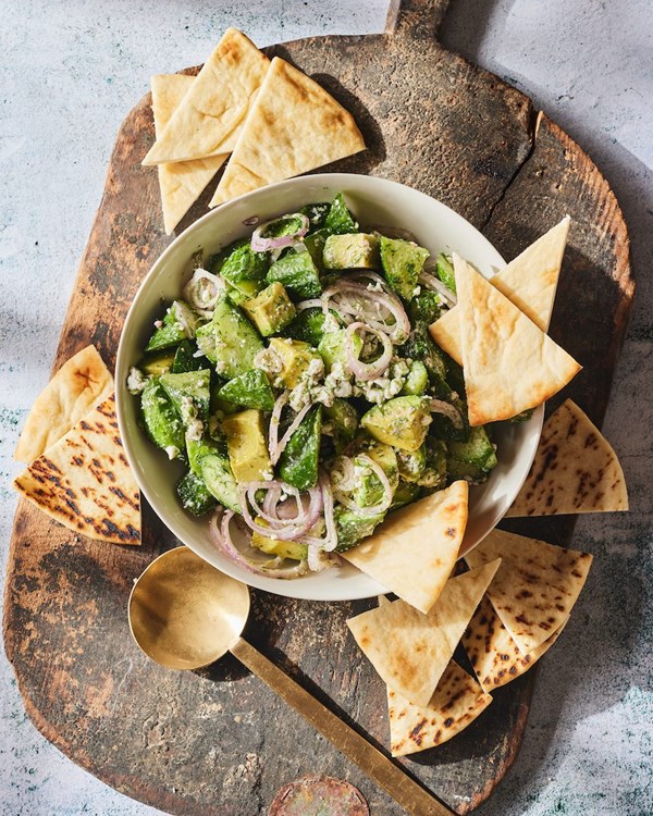 Cucumber feta salad