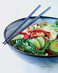 Cucumber fried rice