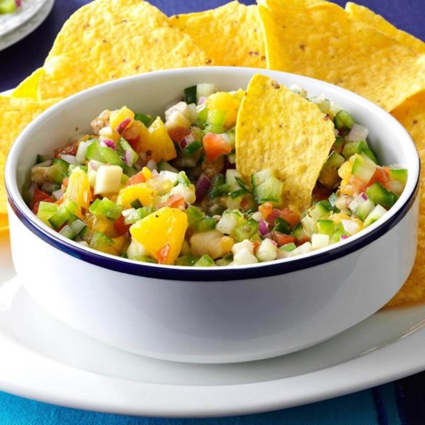 Cucumber fruit salsa