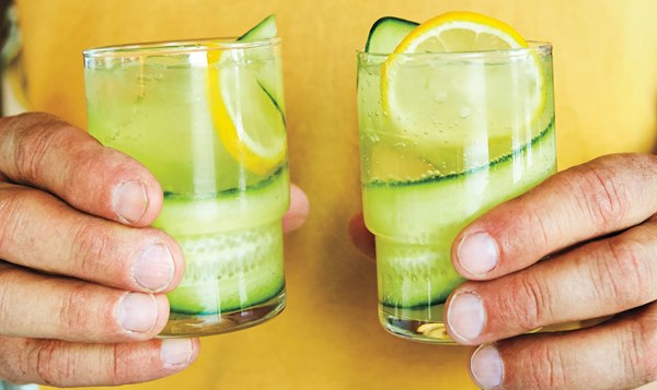 Cucumber gin cocktail