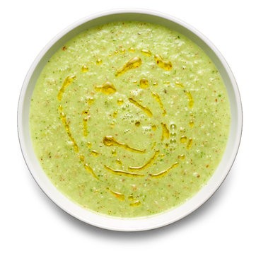 Cucumber, grape, and hazelnut gazpacho