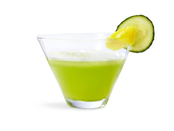 Cucumber-lemon martini 