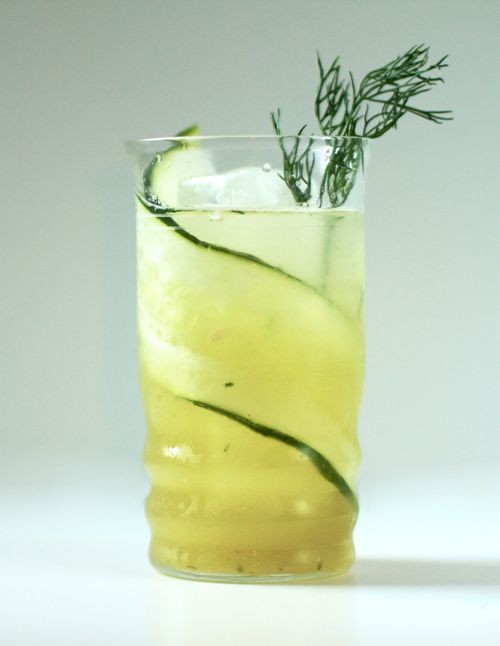 Cucumber-lemonade mocktail
